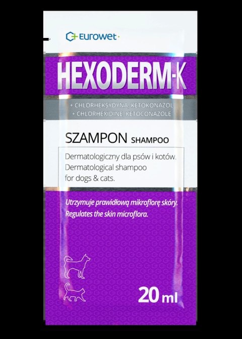 Eurowet Hexoderm-K Szampon Dla Psa I Kota 20ml