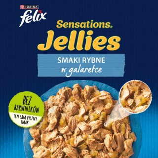 Felix Sensations Jellies Karma Dla Kota Smaki Rybne W Galaretce 4x85g