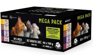 Pet Republic Mega Pack Karma Mokra Dla Kota 40x100g - Mix Smaków