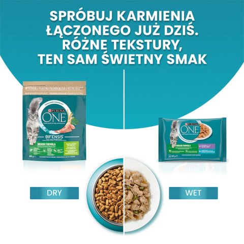 Purina One Indoor Formula Karma Dla Kota Z Tuńczykiem I Zieloną Fasolką 85g