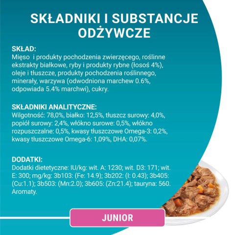 Purina One Junior Karma Dla Kociąt Z Łososiem I Marchewką 85g