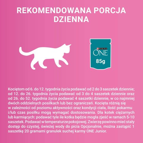 Purina One Junior Karma Dla Kociąt Z Łososiem I Marchewką 85g
