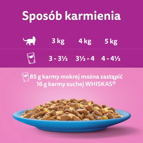 Whiskas Adult Saszetki 40 x 85g Rybne Przysmaki - Mokra Karma Dla Kota