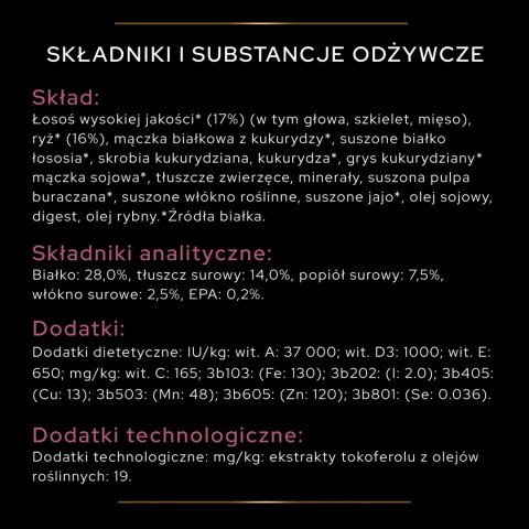 Purina Pro Plan Large Adult Robust Optiderma Łosoś Z Ryżem 14kg