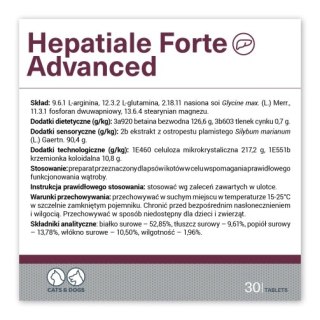 VETEXPERT Hepatiale Forte Advanced 30 Tabletek