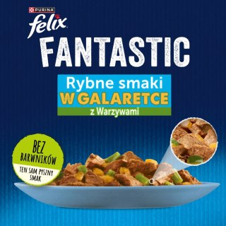 Felix Fantastic Wiejskie Smaki W Galaretce Z Łososiem I Pstrągiem 4x85g