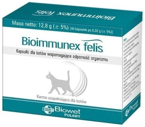 Biowet Biowet Bioimmunex Felis 40 Kapsułek