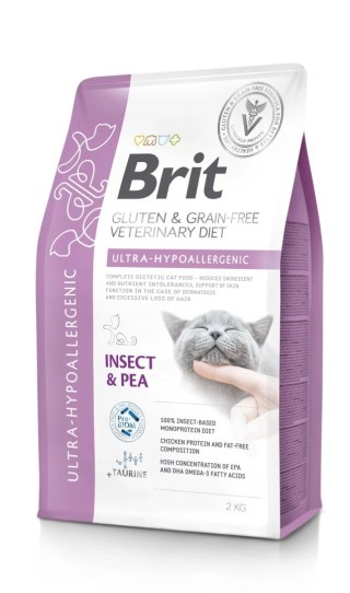 Brit veterinary Brit GF Veterinary Diets Cat Gluten & Grain Free Ultra-Hypoallergenic 2kg