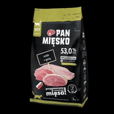 PAN MIĘSKO PAN MIĘSKO Indyk Z Gęsią S Dla Kota 5kg