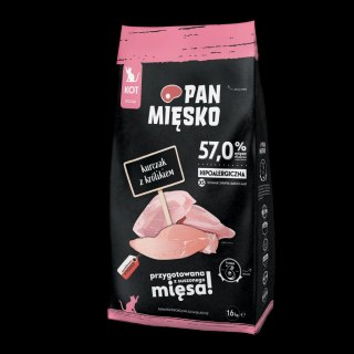 PAN MIĘSKO PAN MIĘSKO Kurczak Z Królikiem Dla Kociąt XS 1,6kg