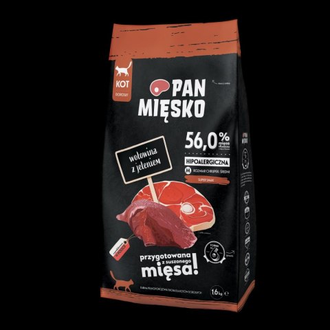 PAN MIĘSKO PAN MIĘSKO Wołowina Z Jeleniem M Dla Kota 1,6kg