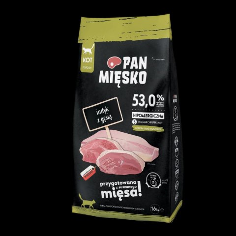 PAN MI�SKO PAN MIĘSKO Indyk Z Gęsią S Dla Kota 1,6kg