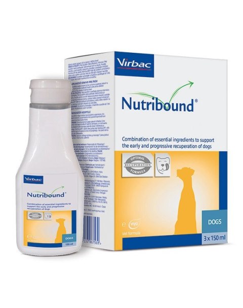 Virbac VIRBAC Nutribound Roztwór doustny dla psów w czasie rekonwalescencji 3x150ml