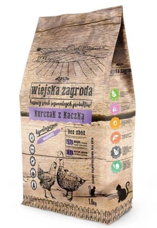 Wiejska Zagroda Wiejska Zagroda Dla Kota Kurczak Z Kaczką 1,6kg