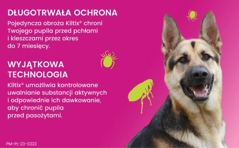 Bayer Kiltix Obroża Na Kleszcze I Pchły Dla Psa 70cm