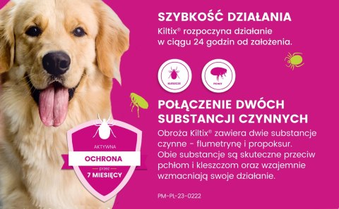 Bayer Kiltix Obroża Na Kleszcze I Pchły Dla Psa 70cm