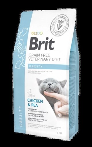 Brit Grain Free Veterinary Diet Cat Obesity Kurczak Z Groszkiem 2kg