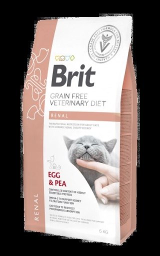 Brit Grain Free Veterinary Diet Cat Renal Jajko Z Groszkiem 2kg