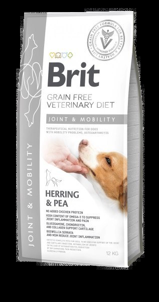 Brit Grain Free Veterinary Diet Dog Joint & Mobility Śledź Z Groszkiem 2kg