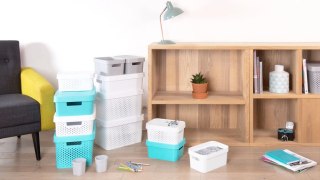 Curver Infinity Pojemnik Ażurowy Z Przykrywką Różowy 17l