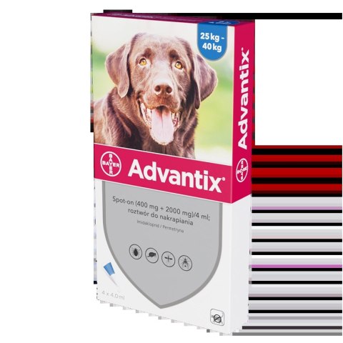 Bayer Advantix Krople Na Kleszcze I Pchły 4x4ml