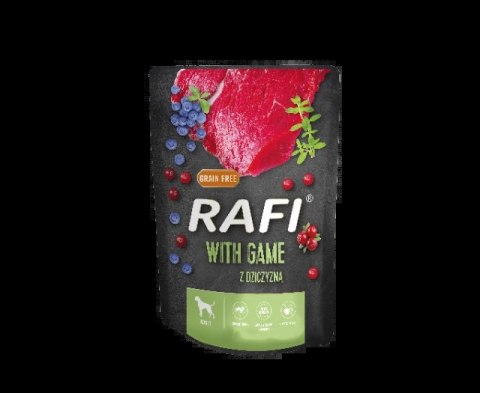 Dolina Noteci Rafi Z Dziczyzną Dla Psa (Czarne Opakowanie) 300g