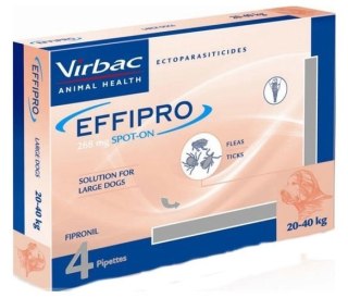 EFFIPRO Spot-On pies L 20-40 kg (pipeta 4 x 2,68ml)