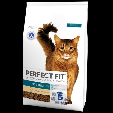 Perfect Fit™ - sucha karma pełnoporcjowa dla dorosłych kotów po zabiegu kastracji, bogata w kurczaka 7kg